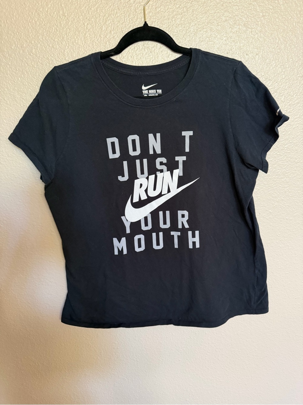 Nike Don’t Just Run Your Mouth Graphic T-Shirt Black XL